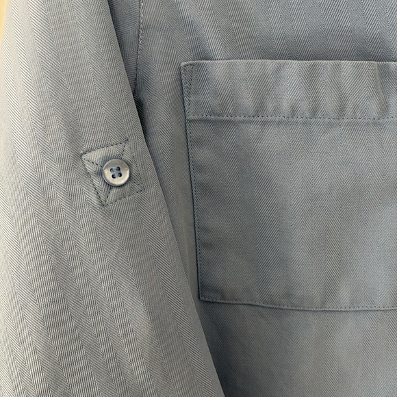 Talbots Women’s Blue Button-Down Blouse - Picture 2 of 5